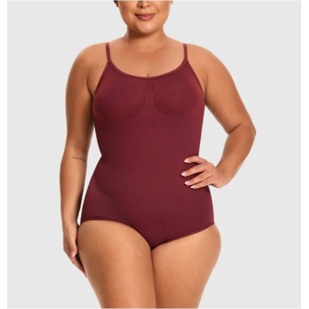 Revenge x Body Women's Wine Adjustable Strap Snatched Thong Bodysuit Size M NWOT